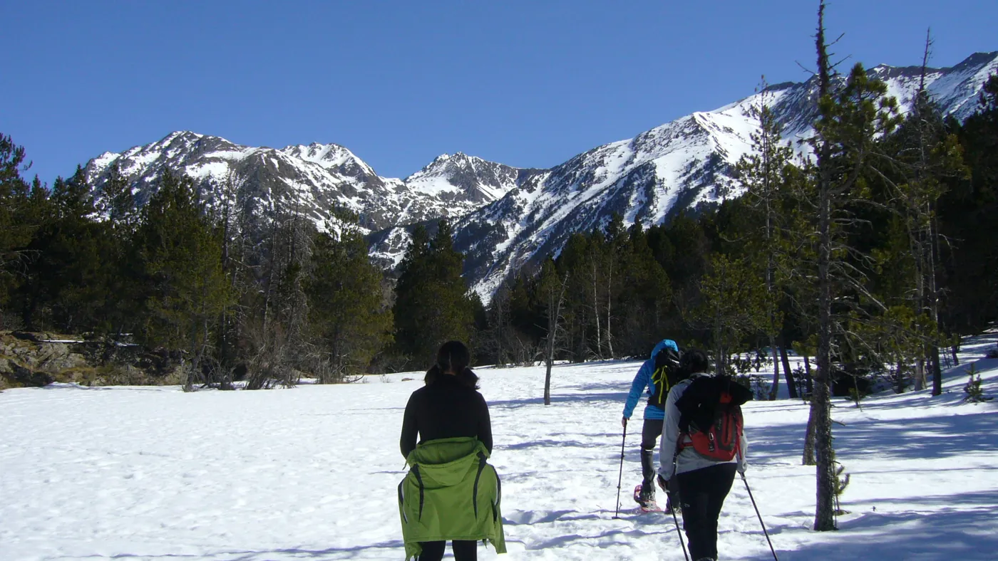 Excursió guiada amb raquetes de neu a l’entorn de Passet, Porté-Puymorens